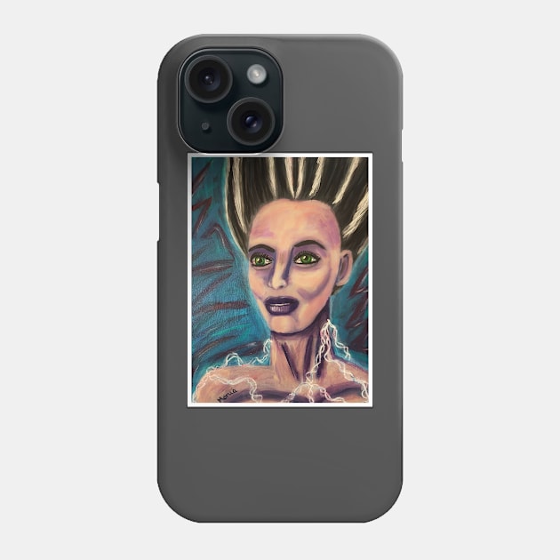 Bride of Frankenstein Phone Case by Bad Hombre Art