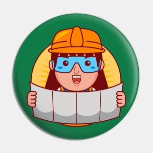 Engineer Woman Pin