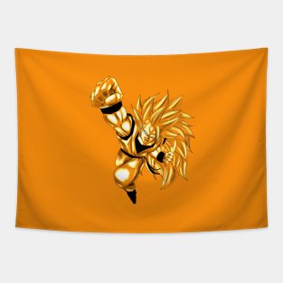 the golden dragon fist in anime arts Tapestry