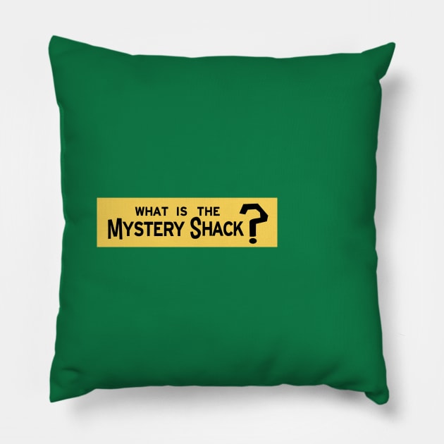 Mystery Shack Sticker Pillow by LivelyLexie