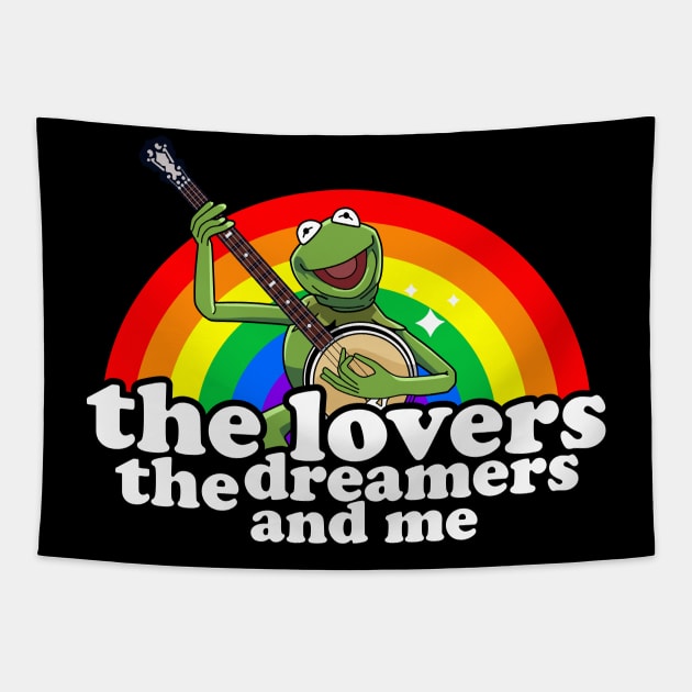 rainbow connection, the lovers the dreamers and me, muppets Tapestry by VIQRYMOODUTO