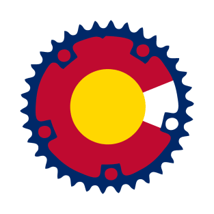 Chainring Colorado Flag T-Shirt