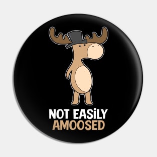 Comic Cartoon Moose Deer Pin