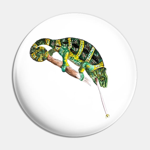 Chameleon Pin by VicaVeresk