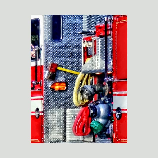 Fireman - Fire Truck With Hoses and Ax by SusanSavad