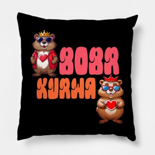 Bobr Kurwa king  Beats That Bite Back Pillow