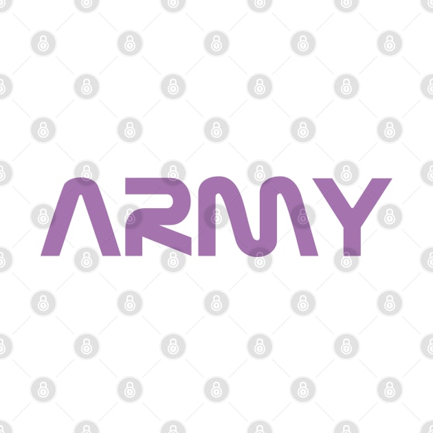 BTS ARMY nasa logo purple by Oricca