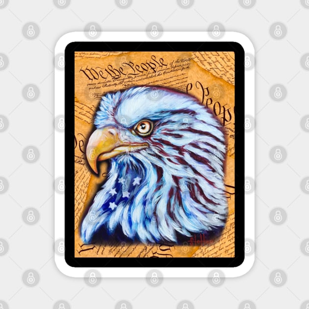 We the People Eagle Magnet by WildThingsTreasures34