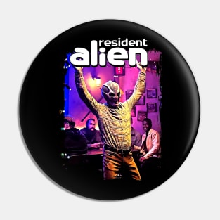 resident alien vintage Pin