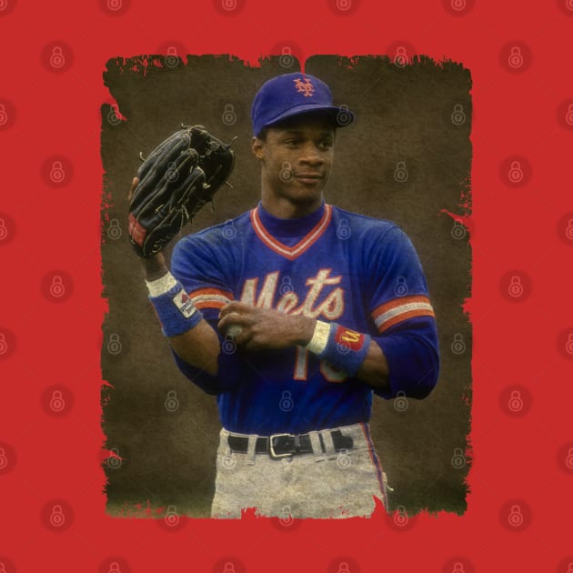 Darryl Strawberry in New York Mets by PESTA PORA