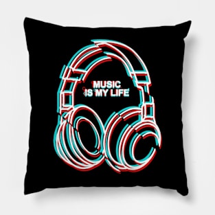 music is my life headphones Pillow