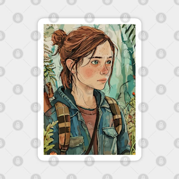 The Last of Us 2 Remastered TLOU2 Ellie Fanart Magnet by peculiarbutcute