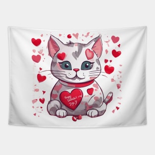 Valentine Paws: The Loveable Adventures of Whiskers Tapestry