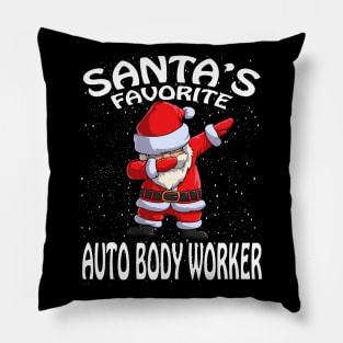 Santas Favorite Auto Body Worker Christmas Pillow