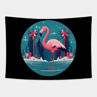 Flamingo Flock Sunset, Love Flamingos Tapestry