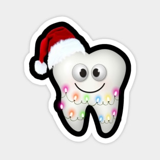 Dental Christmas Funny Dental Hygienist Santa Hat Magnet