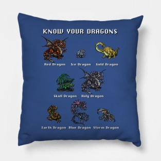 Final Fantasy: Know Your Dragons Pillow