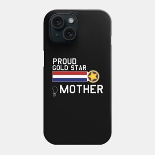 Proud Gold Star Military Mother Phone Case