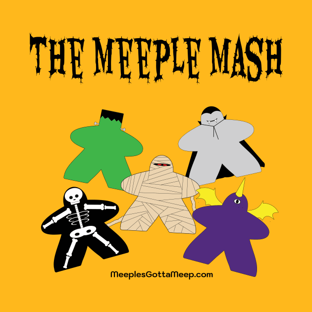 Meeple Mash, orange by MeeplesGottaMeep