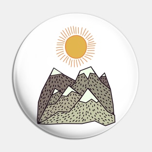 Mountain Landscape Pin