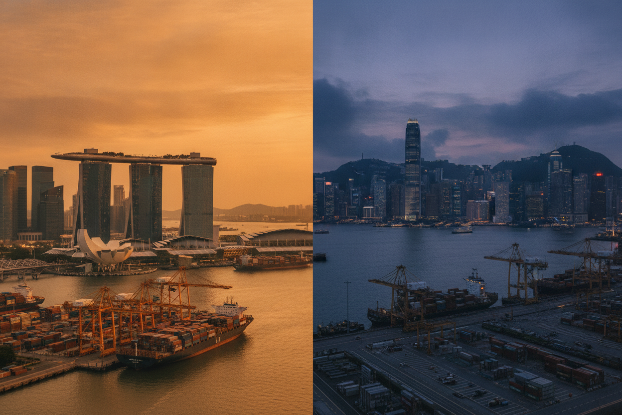 Singapore and Hong Kong Economies Diverge as Trade War Recovery Splits Asia's Top Financial Hubs