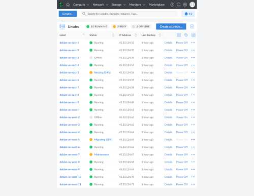 Cloud Manager list tablet layout