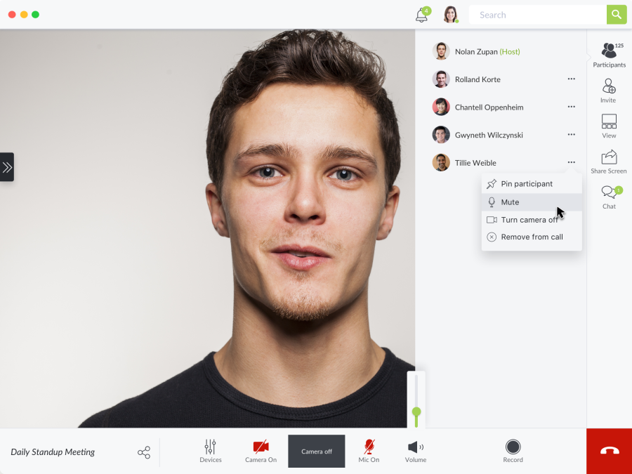A screenshot of VidyoConnect (Vidyo Neo v2.0)