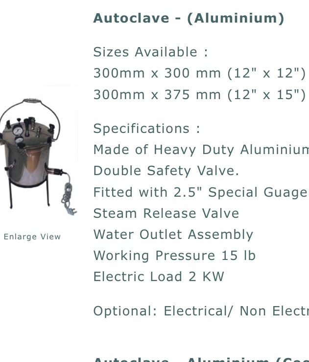 Vertical Autoclave 12 x 12 Manual