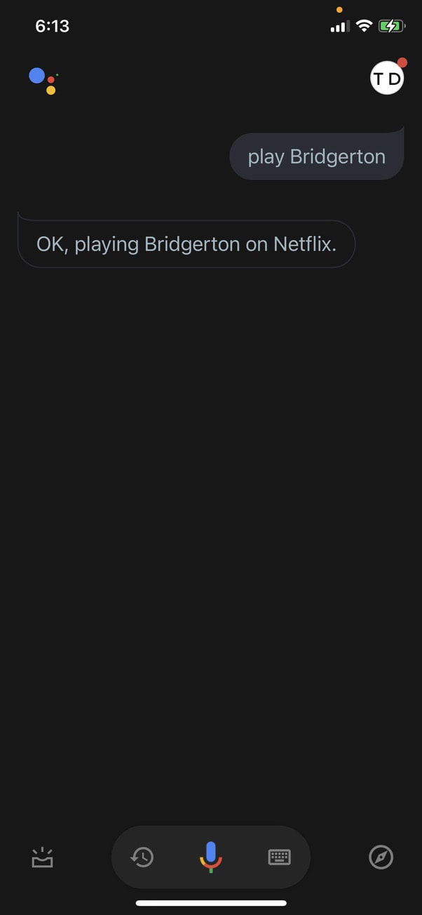 google assistant example of playing tv show syncing data through a json feed