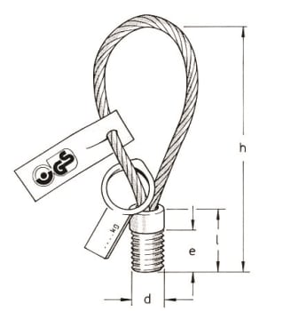 Wireløft 1260 M16x155 12kN