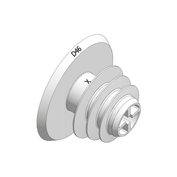 XT-plug d46 for plugging av hull etter tapertie (500 stk)