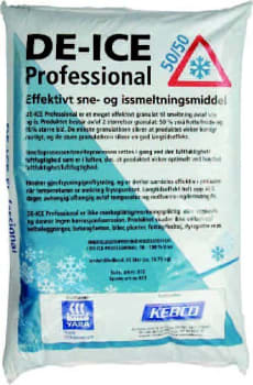 Snøsmelt DE-ICE Professional 25L sekk (18.75 kg)