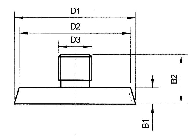 Spikerbrikke plast M12 Ø40