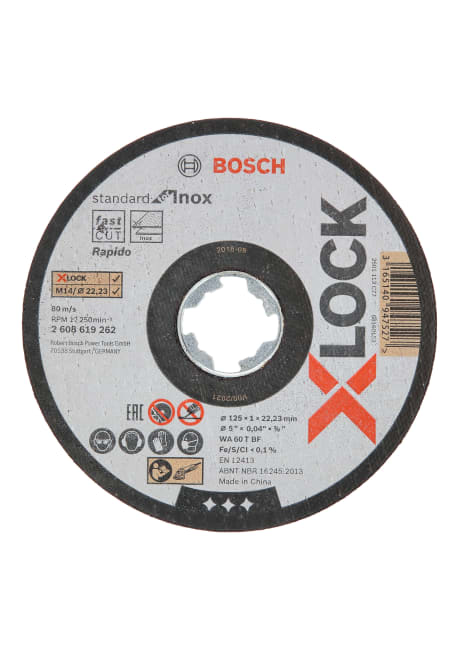 Kappeskive X-LOCK STDI Ø125x1mm Bosch