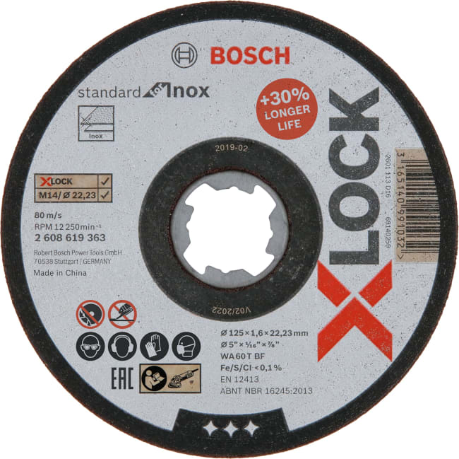 Kappeskive X-LOCK STDI 125X1,6mm