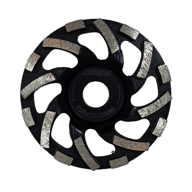 Slipekopp diamant 125mm Sten