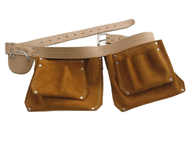 Spikerveske 4 lommer m/belte og hammerholder