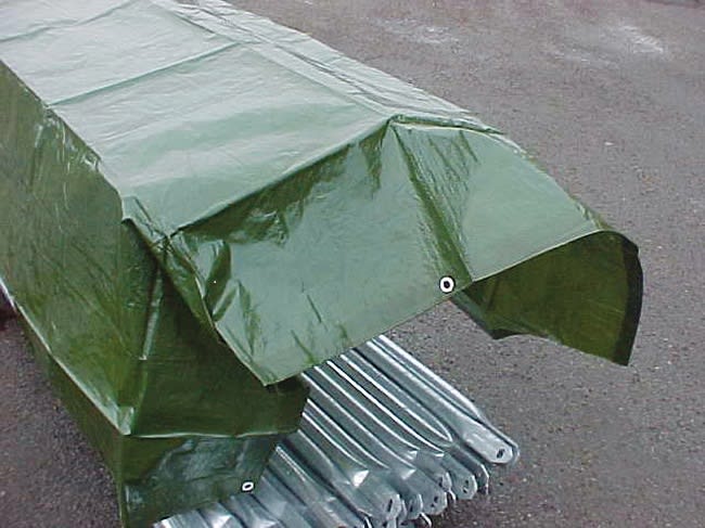 Presenning 130g grønn 8x12m 96m²