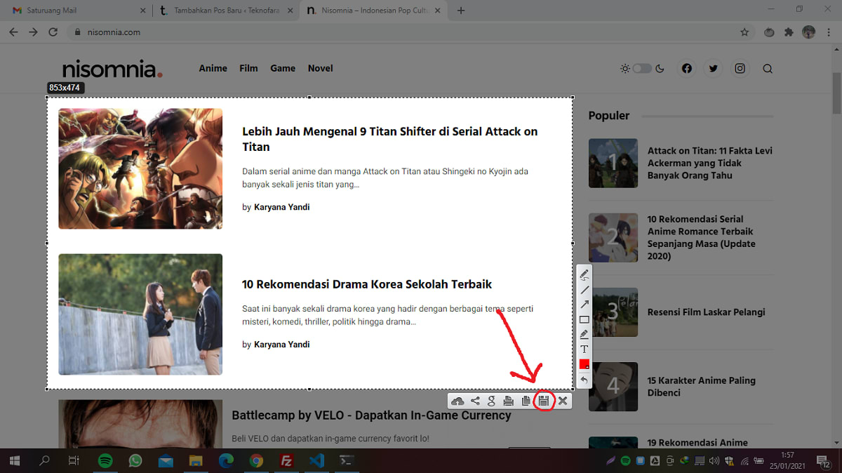 Cara Screenshot di PC dan Laptop menggunakan aplikasi pihak ketiga (Lightshot) 1
