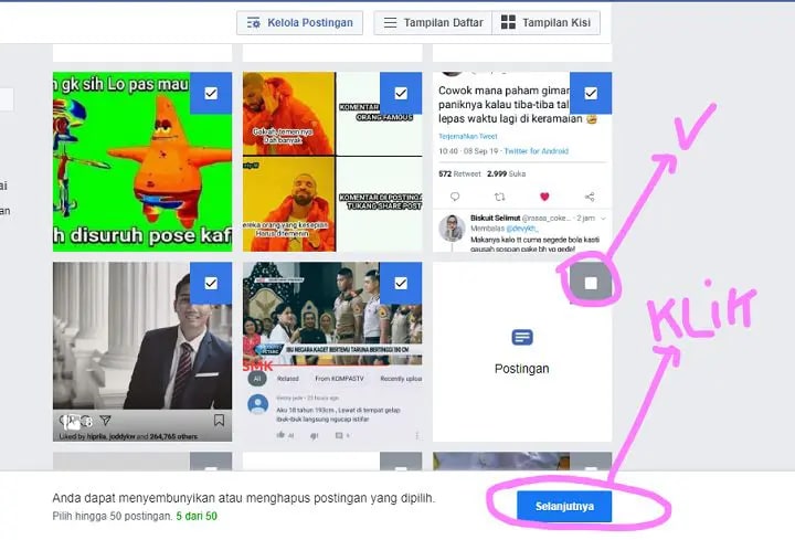 Cara Menghapus Semua Postingan Sekaligus