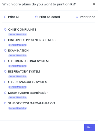 Print and Share Options