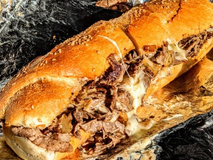 Cheesesteak Wit (American Cheese), John's Roast Pork Cheesesteak Wit (American Cheese), John's Roast Pork