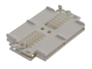 Skjøteholder Brett 12 fiber hvit plast, inkl festeplug