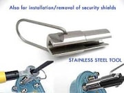 Tool for security shields