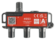 4SS3 1,8GHz 3-veis splitter, innendørsbruk