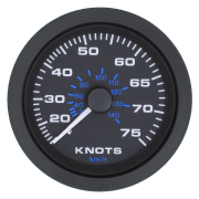 Speedometer kit, 0-75knop/0-140km/h, Veethree Premier Pro3"