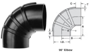 2 1/2" EPDM 90° Albue