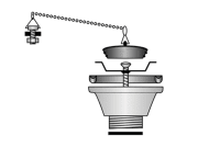 Rett sluk f/rustfrie vask