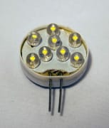 12 volt LED pære, 8 led, G4 so