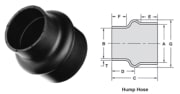 4" x 3" EPDM Reducer Hump Hose